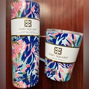 Mary Square Colorful Insulated Tumbler Set